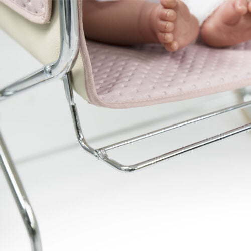 SILLA VINTAGE REBORN GEMELAR ROSA EMPOLVADO BBLUX