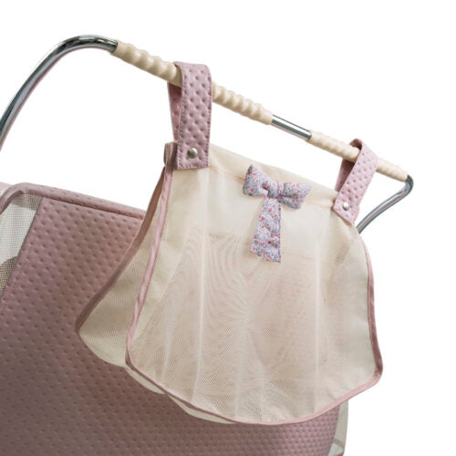 SILLA VINTAGE REBORN GEMELAR ROSA EMPOLVADO BBLUX